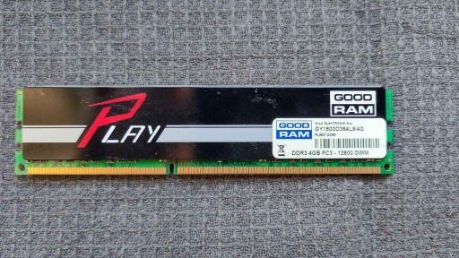 Zdjęcie oferty: Pamięć GoodRam DDR3, 4 GB, 1600MHz, CL9 (GY1600D36