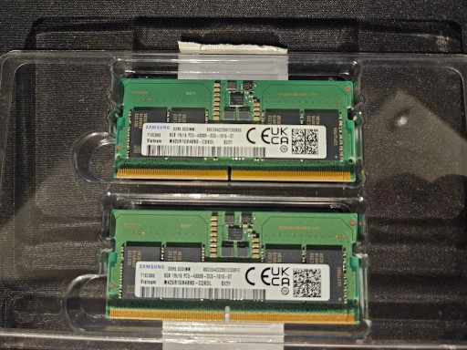 Zdjęcie oferty: Pamięć Laptop RAM DDR5 Samsung 2x8GB  4800 CQKOL