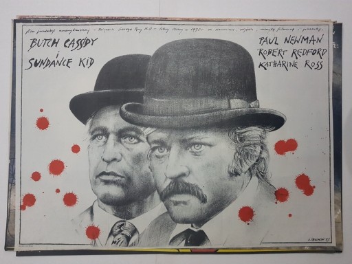 Zdjęcie oferty: BUTCH CASSIDY I SUNDANCE KID Plakat Pągowski 1983