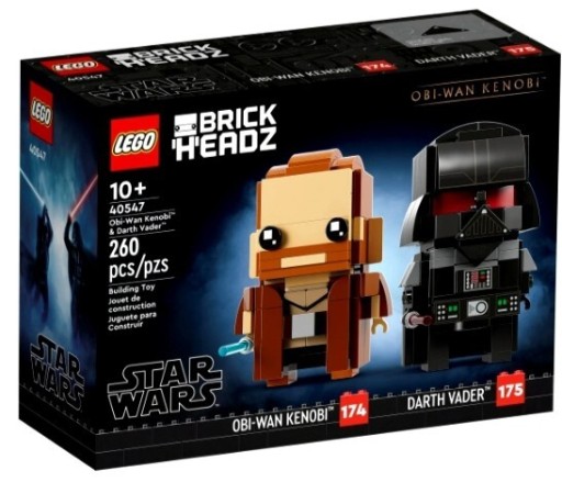 Zdjęcie oferty: LEGO 40547 BrickHeadz Obi-Wan Kenobi i Darth Vader