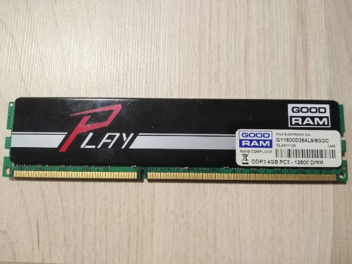 Zdjęcie oferty: Pamięć RAM Goodram Ddr3 4gb 1600 12800 pc3 