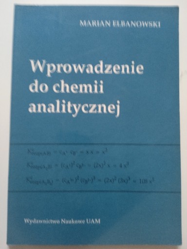 Zdjęcie oferty: WPROWADZENIE DO CHEMII ANALITYCZNEJ