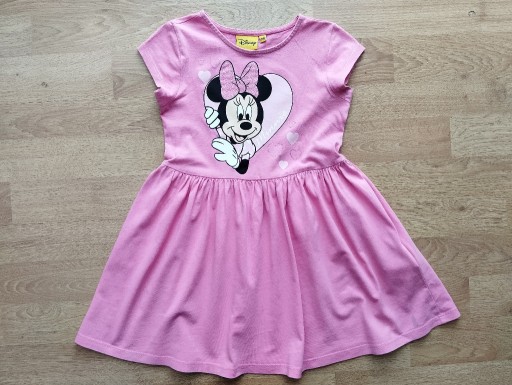 Zdjęcie oferty: DISNEY RÓŻOWA SUKIENKA Z MINNIE ROZMIAR 98