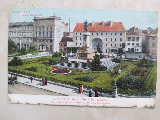 Zdjęcie oferty:  Przedwojenna Warszawa pocztówka z 1908 r