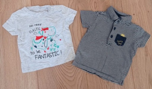 Zdjęcie oferty: Zestaw koszulka polo i t-shirt rozmiar 62