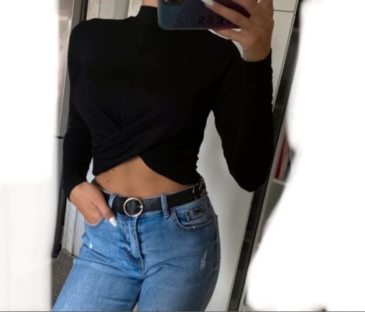 Zdjęcie oferty: Crop top czarny golf Topshop 38/M 