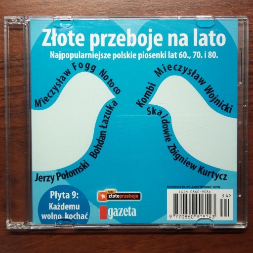 Zdjęcie oferty: ZŁOTE PRZEBOJE NA LATO vol. 9 płyta CD