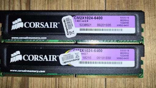 Zdjęcie oferty: Pamięć DDR2 2GB Corsair