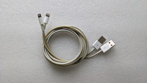 Zdjęcie oferty: 2 kable lightning-USB 1m zestaw oryginalne
