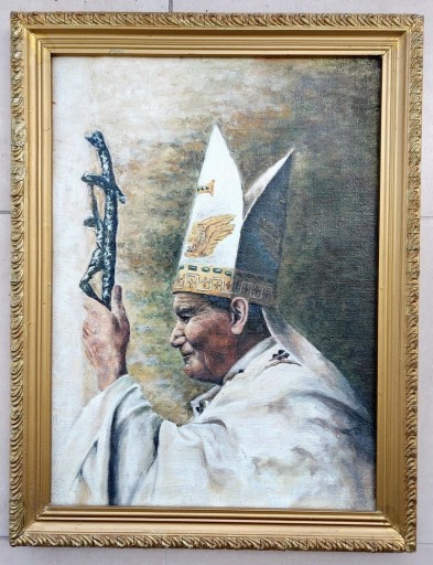 Zdjęcie oferty: Jan Paweł II, obraz olejny