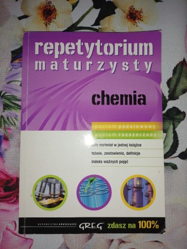 Zdjęcie oferty: Repetytorium maturzysty do chemii, Chemia