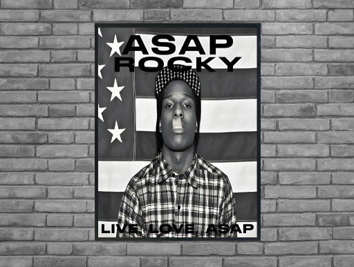 Zdjęcie oferty: Plakat asap rocky live. love. asap