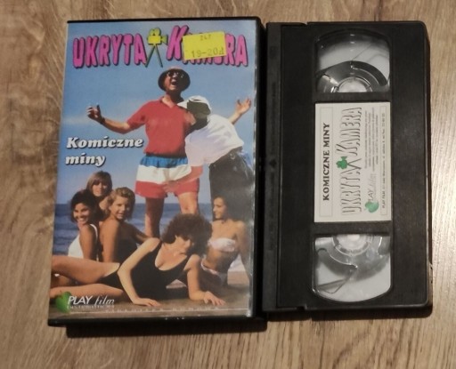 Zdjęcie oferty: UKRYTA KAMERA kosmiczne miny !!! Kaseta VHS video 