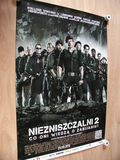 Zdjęcie oferty: NIEZNISZCZALNI 2 Stallone Van Damme + Ekipa Plakat