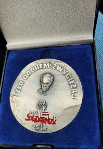 Zdjęcie oferty: Medal Jerzy Popiełuszko 25 lat Solidarności 