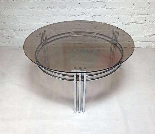Zdjęcie oferty: Szklany stolik kawowy, lata 70 vintage bauhaus 