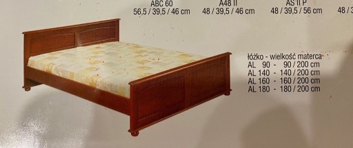 Zdjęcie oferty: Łóżko ze stelażem 160x200 olcha Tignum Sawanna