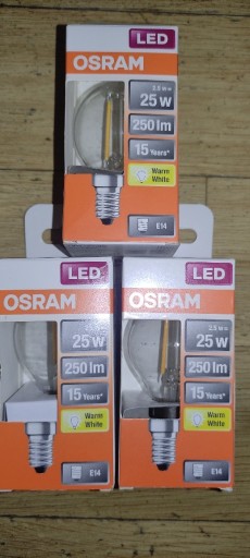 Zdjęcie oferty: Żarówka LED STAR OSRAM CLASSIC P 2.5W=25W E14