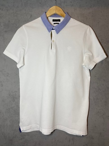 Zdjęcie oferty: Massimo Dutti T-shirt polo męskie białe rozm. M