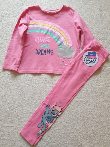 Zdjęcie oferty: Piżama dla dziewczynki różowa rozmiar 110cm nowa 
