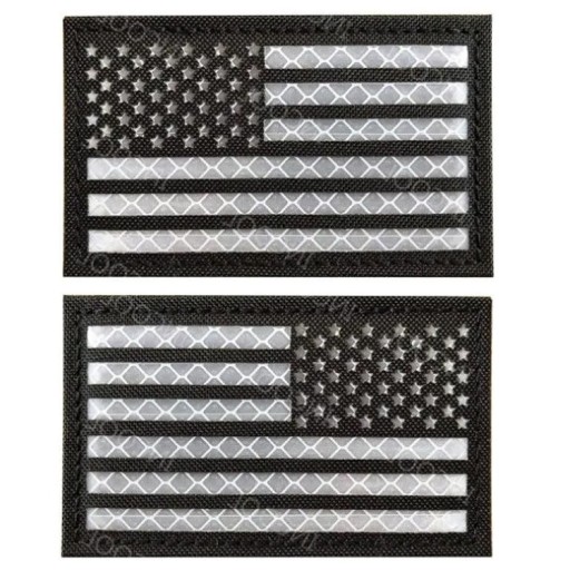 Zdjęcie oferty: 2x Naszywka morale patch Combat ID USA biała 8x5cm