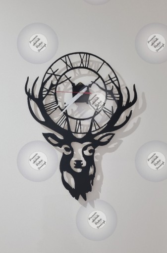 Zdjęcie oferty: Zegar z jeleniem nowoczesny loft