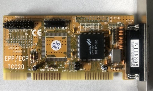 Zdjęcie oferty: Karta ISA - I/O Card Dedykowany Kontroler EPP ECP PRN LPT Printer