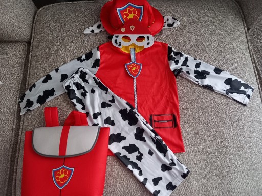 Zdjęcie oferty: Psi Patrol, strój Marshall, 4-6 l z plecaczkiem