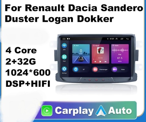 Zdjęcie oferty: Radio nawigacja android Dacia Duster Logan Dokker