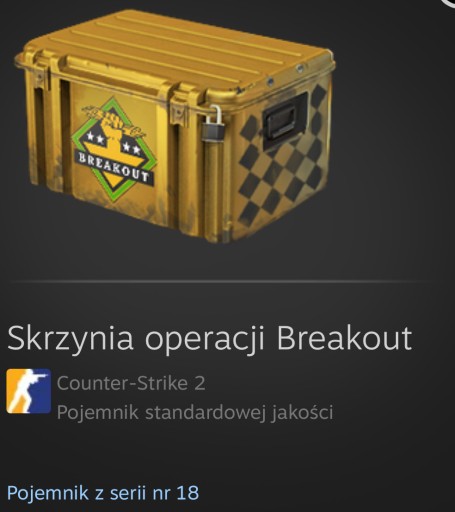 Zdjęcie oferty: Skrzynia Breakout Case Counter Strike 2