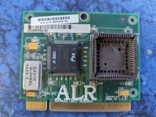 Zdjęcie oferty: Karta procesor Intel 386SX 25MHZ ALR