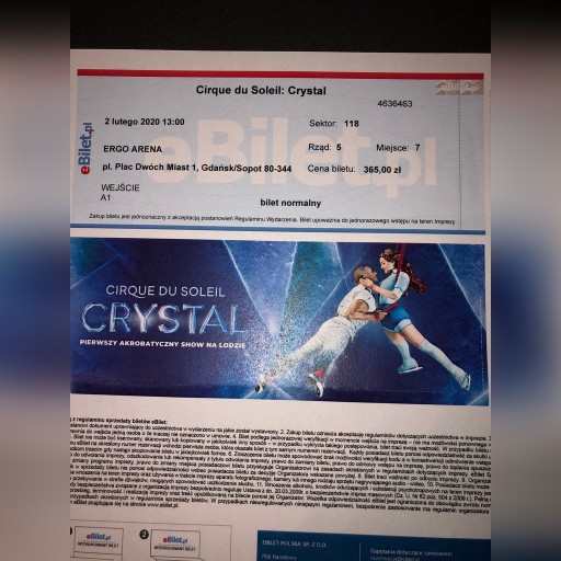 Zdjęcie oferty: Cirque du soleil CRYSTAL