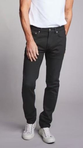 Zdjęcie oferty: Czarne jeansy męskie dressmann slim fit 29-30 