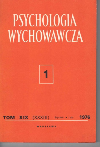 Zdjęcie oferty: Psychologia wychowawcza t. XIX 1976 ZNP jak nowa