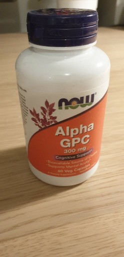 Zdjęcie oferty: Alpha GPC  300 mg 60 kapsułek Now Foods