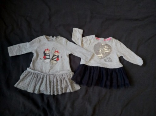 Zdjęcie oferty: 2 sukienki niemowlęce 60, 62 Falbanki