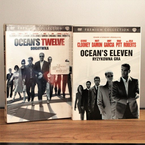 Zdjęcie oferty: DVD - "Ocean's Eleven" oraz nowa "Ocean's Twelve"