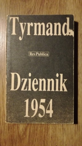 Zdjęcie oferty: Tyrmand, Dziennik 1954