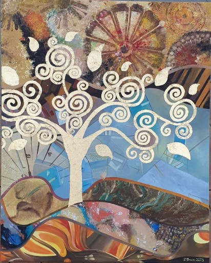 Zdjęcie oferty: Gustav Klimt "Drzewo miłości" - obraz na płótnie