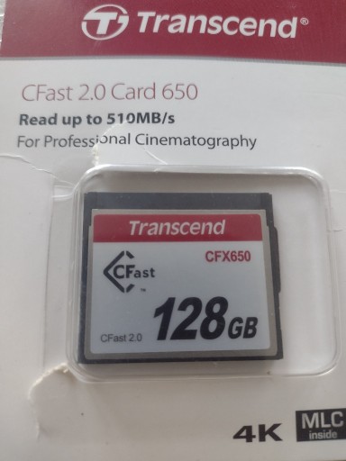 Zdjęcie oferty: karta cfast 2.0 128 GB transcend CFX650