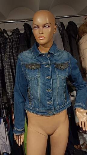 Zdjęcie oferty: Kurtka jeans, wstawki ze sztucznej skóry