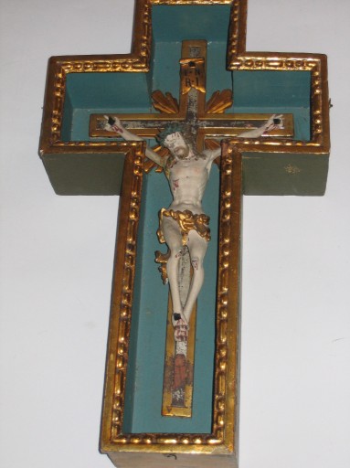 Zdjęcie oferty: 18 wieczna rzeźba Jezusa w otwieranej skrzynce 