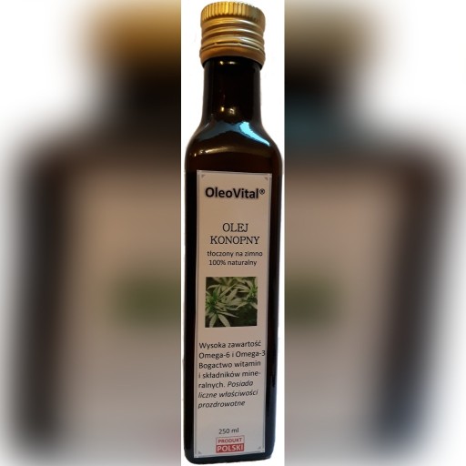 Zdjęcie oferty: Olej konopny zimnotłoczony 250ml OleoVital