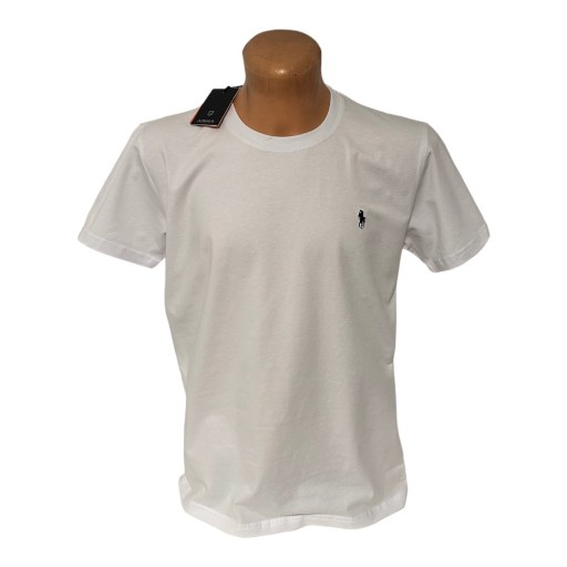 Zdjęcie oferty: Koszulka T-shirt męski Haft Logo XL biały