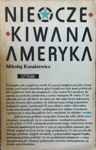 Zdjęcie oferty: NIEOCZEKIWANA AMERYKA - M. Kozakiewicz