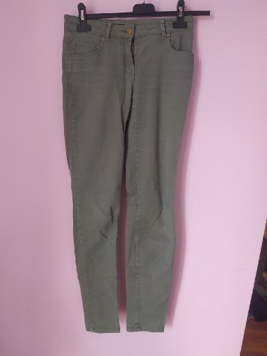 Zdjęcie oferty: Spodnie rurki 34 H&M khaki dżinsy jeansy