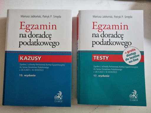 Zdjęcie oferty: Egzamin na doradcę podatkowego Testy & Kazusy Beck