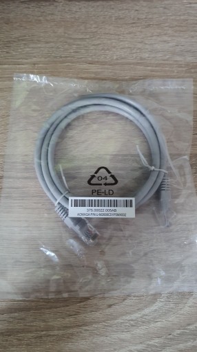 Zdjęcie oferty: Kabel sieciowy Gembird RJ-45 kat.6 U/UTP szary 3 m