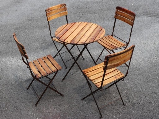 Zdjęcie oferty: krzesła + stoliki piwny zestaw meble ogrodowe