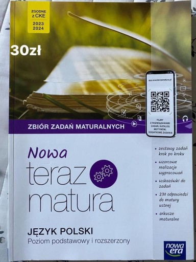 Zdjęcie oferty: Nowa teraz matura język polski zbiór zadań 